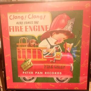 Peter Pan Records Fire Engine print Wall Art